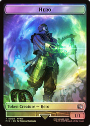 {Hero Token} (#008) // {Treasure Token}\nFINAL FANTASY\nSingle\nMagic The Gathering