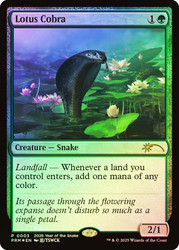 Lotus Cobra (Lunar New Year)\nPromo: General\nSingle\nMagic The Gathering
