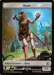 {Hero Token} (#002) // {Knight Token}\nFINAL FANTASY\nSingle\nMagic The Gathering
