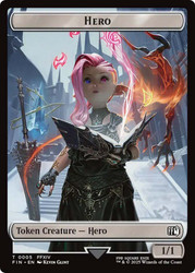 {Hero Token} (#005) // {Treasure Token}\nFINAL FANTASY\nSingle\nMagic The Gathering