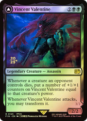 Vincent Valentine // Galian Beast (Prerelease) (FINAL FANTASY)\nPromo: Date Stamped\nSingle\nMagic The Gathering