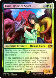 Yuna, Hope of Spira (Prerelease) (FINAL FANTASY)\nPromo: Date Stamped\nSingle\nMagic The Gathering