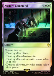 Austere Command (Surge Foil)\nFINAL FANTASY Commander - Alternate Foil\nSingle\nMagic The Gathering