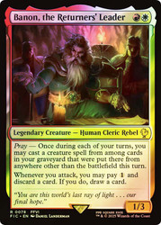 Banon, the Returners' Leader (Surge Foil)\nFINAL FANTASY Commander - Alternate Foil\nSingle\nMagic The Gathering