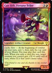 Cait Sith, Fortune Teller (Surge Foil)\nFINAL FANTASY Commander - Alternate Foil\nSingle\nMagic The Gathering