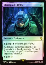 Champion's Helm (Surge Foil)\nFINAL FANTASY Commander - Alternate Foil\nSingle\nMagic The Gathering