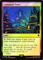 Command Tower (#486) (Surge Foil)\nFINAL FANTASY Commander - Alternate Foil\nSingle\nMagic The Gathering