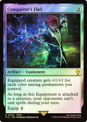 Conqueror's Flail (Surge Foil)\nFINAL FANTASY Commander - Alternate Foil\nSingle\nMagic The Gathering