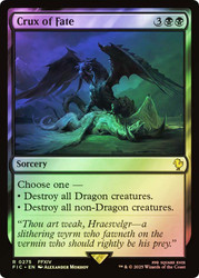 Crux of Fate (Surge Foil)\nFINAL FANTASY Commander - Alternate Foil\nSingle\nMagic The Gathering