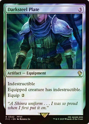 Darksteel Plate (Surge Foil)\nFINAL FANTASY Commander - Alternate Foil\nSingle\nMagic The Gathering