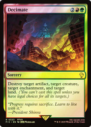 Decimate (Surge Foil)\nFINAL FANTASY Commander - Alternate Foil\nSingle\nMagic The Gathering