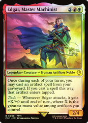 Edgar, Master Machinist (Surge Foil)\nFINAL FANTASY Commander - Alternate Foil\nSingle\nMagic The Gathering