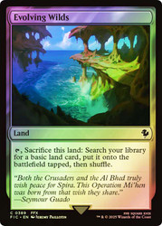 Evolving Wilds (Surge Foil)\nFINAL FANTASY Commander - Alternate Foil\nSingle\nMagic The Gathering