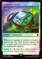 Explorer's Scope (Surge Foil)\nFINAL FANTASY Commander - Alternate Foil\nSingle\nMagic The Gathering
