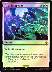 Final Judgment (Surge Foil)\nFINAL FANTASY Commander - Alternate Foil\nSingle\nMagic The Gathering