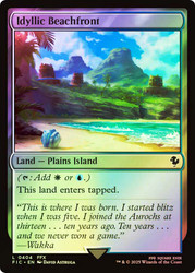 Idyllic Beachfront (Surge Foil)\nFINAL FANTASY Commander - Alternate Foil\nSingle\nMagic The Gathering
