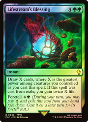 Lifestream's Blessing (Surge Foil)\nFINAL FANTASY Commander - Alternate Foil\nSingle\nMagic The Gathering