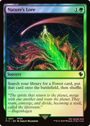 Nature's Lore (Surge Foil)\nFINAL FANTASY Commander - Alternate Foil\nSingle\nMagic The Gathering