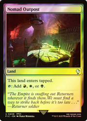 Nomad Outpost (Surge Foil)\nFINAL FANTASY Commander - Alternate Foil\nSingle\nMagic The Gathering