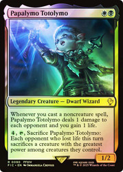 Papalymo Totolymo (Surge Foil)\nFINAL FANTASY Commander - Alternate Foil\nSingle\nMagic The Gathering