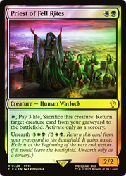 Priest of Fell Rites (Surge Foil)\nFINAL FANTASY Commander - Alternate Foil\nSingle\nMagic The Gathering