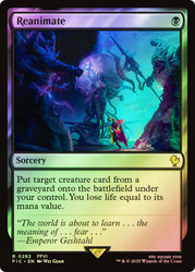 Reanimate (Surge Foil)\nFINAL FANTASY Commander - Alternate Foil\nSingle\nMagic The Gathering
