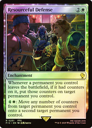 Resourceful Defense (Surge Foil)\nFINAL FANTASY Commander - Alternate Foil\nSingle\nMagic The Gathering