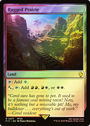 Rugged Prairie (Surge Foil)\nFINAL FANTASY Commander - Alternate Foil\nSingle\nMagic The Gathering