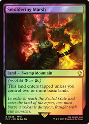 Smoldering Marsh (Surge Foil)\nFINAL FANTASY Commander - Alternate Foil\nSingle\nMagic The Gathering
