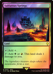 Sulfurous Springs (Surge Foil)\nFINAL FANTASY Commander - Alternate Foil\nSingle\nMagic The Gathering