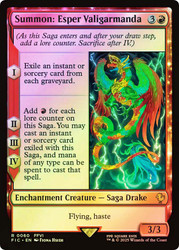 Summon: Esper Valigarmanda (Surge Foil)\nFINAL FANTASY Commander - Alternate Foil\nSingle\nMagic The Gathering