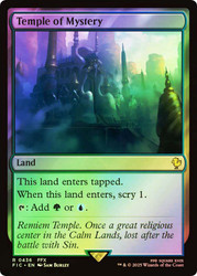 Temple of Mystery (Surge Foil)\nFINAL FANTASY Commander - Alternate Foil\nSingle\nMagic The Gathering