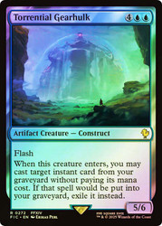 Torrential Gearhulk (Surge Foil)\nFINAL FANTASY Commander - Alternate Foil\nSingle\nMagic The Gathering