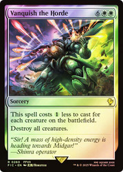 Vanquish the Horde (Surge Foil)\nFINAL FANTASY Commander - Alternate Foil\nSingle\nMagic The Gathering