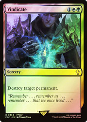 Vindicate (Surge Foil)\nFINAL FANTASY Commander - Alternate Foil\nSingle\nMagic The Gathering