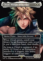 Cloud, Midgar Mercenary (FINAL FANTASY) (Pro Tour) (Borderless)\nPromo: General\nSingle\nMagic The Gathering