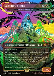 Xenagos, God of Revels (La Madre Tierra) (Secret Lair) (#2061) (Borderless)\nPromo: General\nSingle\nMagic The Gathering