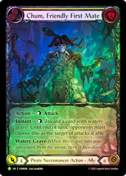Chum, Friendly First Mate (GEM Pack) (Extended Art)
GEM Pack
Single
Flesh and Blood