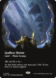 Godless Shrine (Borderless)\nEdge of Eternities - Variants\nSingle\nMagic The Gathering
