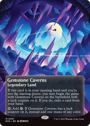 Gemstone Caverns (#061) (Borderless)\nStellar Sights\nSingle\nMagic The Gathering
