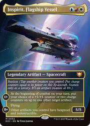 Inspirit, Flagship Vessel (Borderless)\nEdge of Eternities Commander - Variants\nSingle\nMagic The Gathering