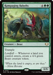 Rampaging Baloths\nEdge of Eternities Commander\nSingle\nMagic The Gathering