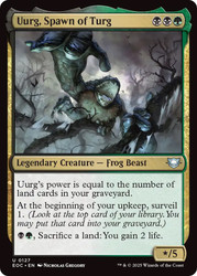 Uurg, Spawn of Turg\nEdge of Eternities Commander\nSingle\nMagic The Gathering