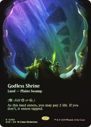 Godless Shrine (Borderless)\nEdge of Eternities - Variants\nSingle\nMagic The Gathering