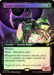 Sunset Saboteur (Extended Art)\nEdge of Eternities - Variants\nSingle\nMagic The Gathering