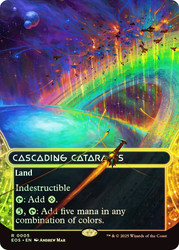 Cascading Cataracts (#005) (Borderless)\nStellar Sights\nSingle\nMagic The Gathering