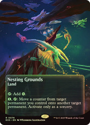 Nesting Grounds (#076) (Borderless)\nStellar Sights\nSingle\nMagic The Gathering