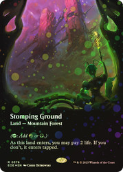 Stomping Ground (Borderless) (Galaxy Foil)\nEdge of Eternities - Alternate Foil\nSingle\nMagic The Gathering