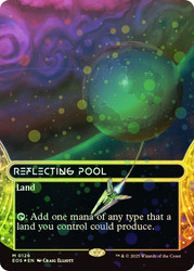 Reflecting Pool (#126) (Borderless) (Galaxy Foil)\nStellar Sights - Alternate Foil\nSingle\nMagic The Gathering