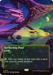 Reflecting Pool (#171) (Borderless) (Galaxy Foil)\nStellar Sights - Alternate Foil\nSingle\nMagic The Gathering